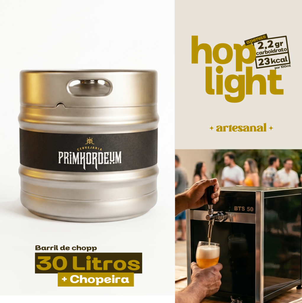 Primhordeum Hop Light Barril 30 litros + Chopeira