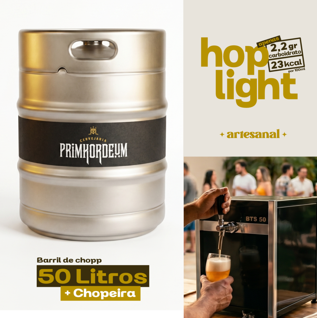 Primhordeum Hop Light Barril 50 litros + Chopeira