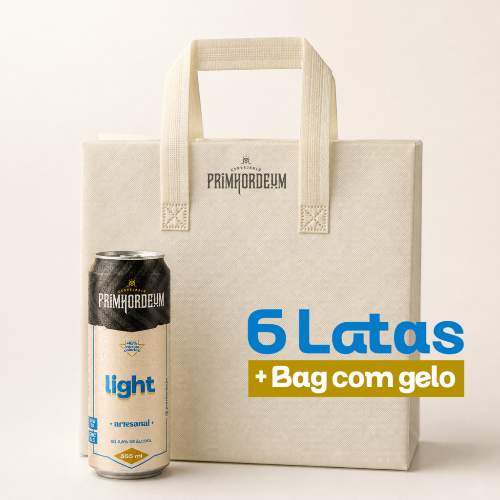 Primhordeum Light Kit com 6 Latas 355 ml + Bag com Gelo